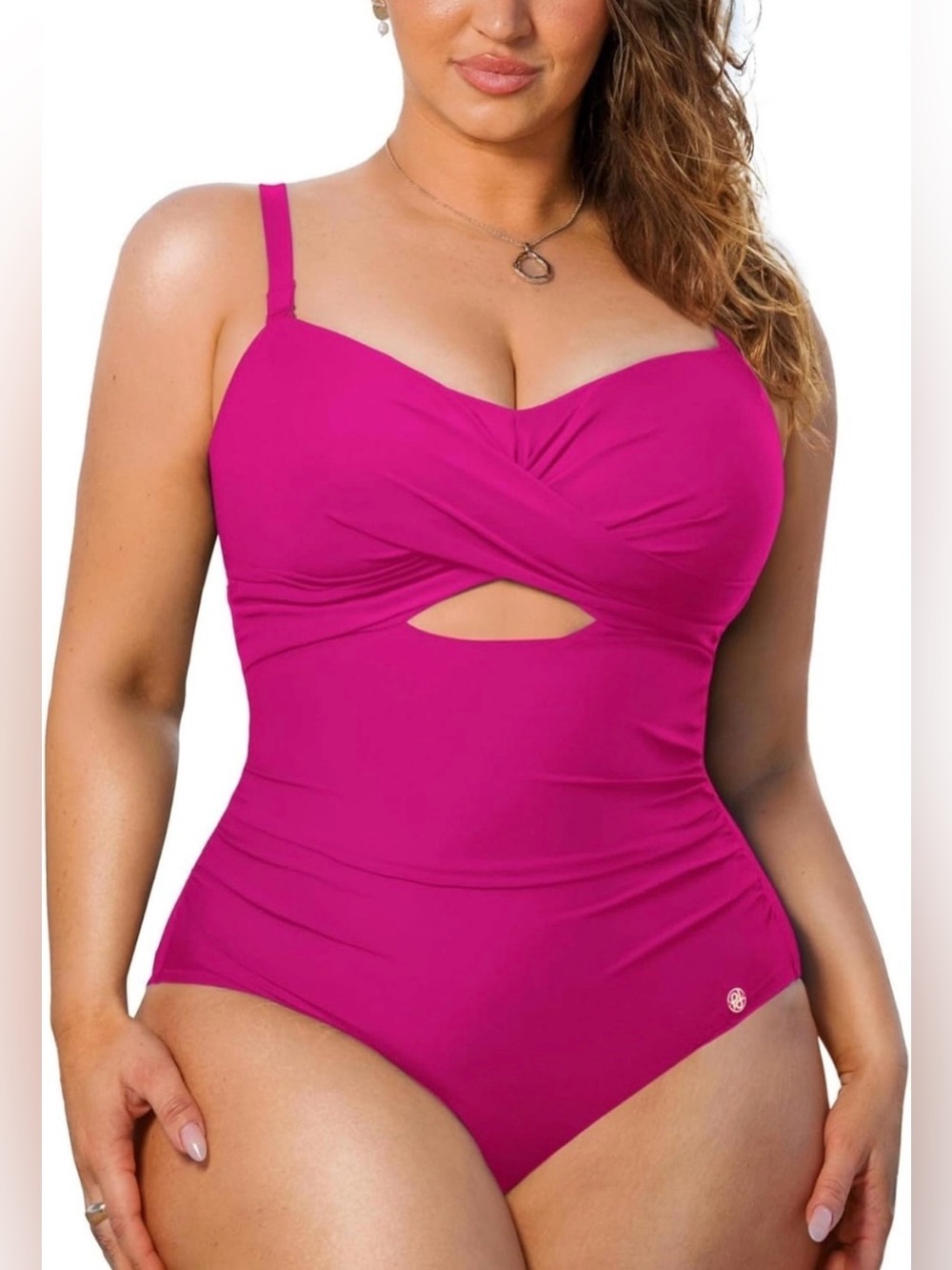 Popilush Women’s Swimsuit Tummy Control One Piece Bathing Suit Removable Straps